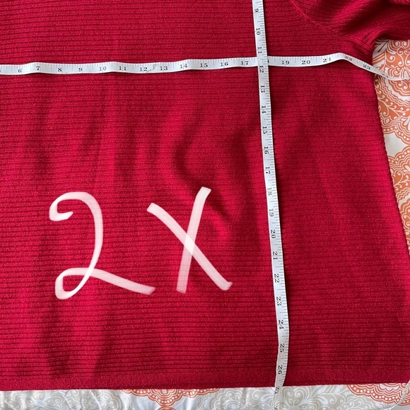 NWT Investments Plus Size Red Turtleneck sweater - Picture 13 of 13